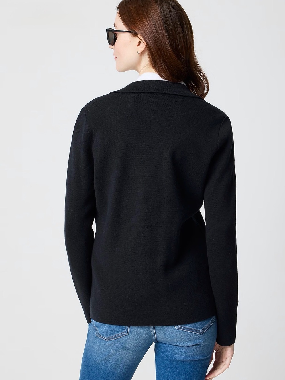 J.Crew Factory Black Schoolboy Sweater Blazer XS - Like New - Picture 2 of 7